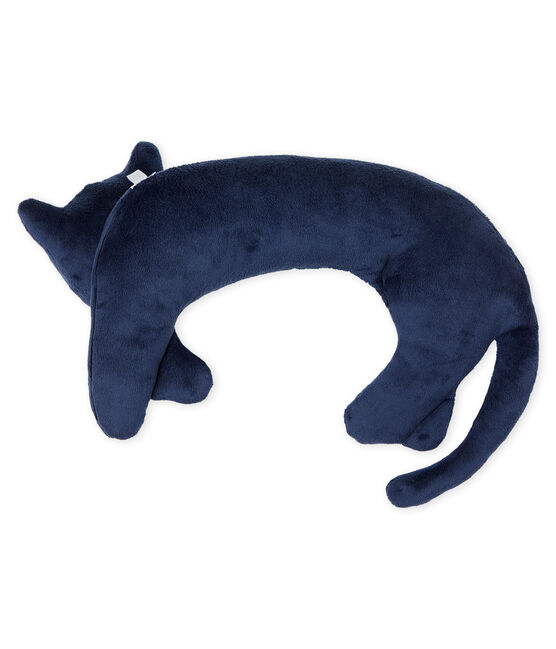 Fluwelen panterkussen blauw MEDIEVAL