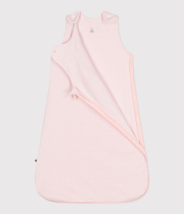 Gigoteuse b&eacute;b&eacute; en coton unis TOG 0.5 rose clair