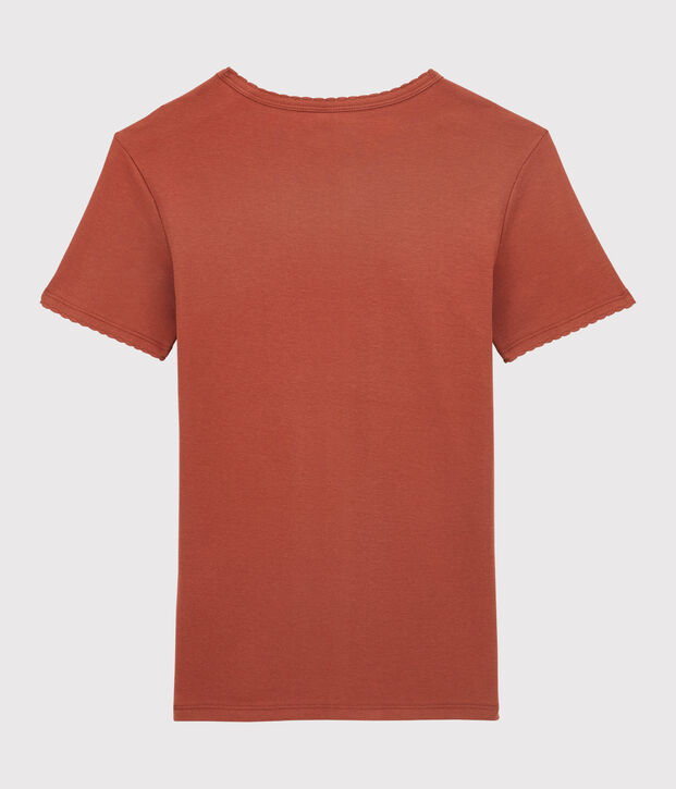 Tee-shirt L'ICONIQUE cocotte en coton bio Femme marron
