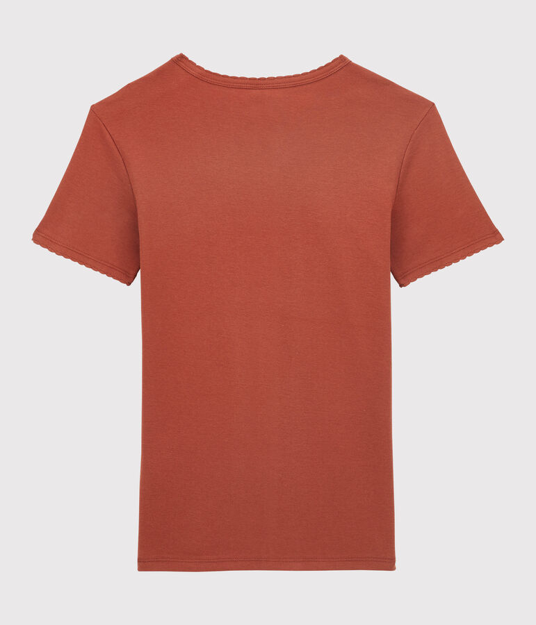 Tee-shirt L'ICONIQUE cocotte en coton bio Femme marron OMBRIE