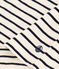 Tee-shirt Le Droit col rond en coton rayé femme blanc AVALANCHE/bleu SMOKING