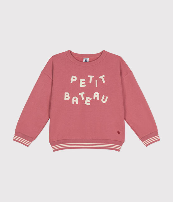 Fleece sweatshirt voor jongens/meisjes roze ROSEWOOD