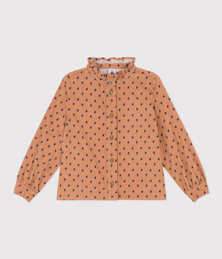 Meisjesblouse van fijn bloemenfluweel SIENNA/ MULTICO