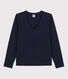 Tee-shirt LE DROIT col V en coton Femme