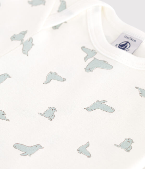Katoenen rompertje met korte mouwen en print voor baby's MARSHMALLOW/ PAUL