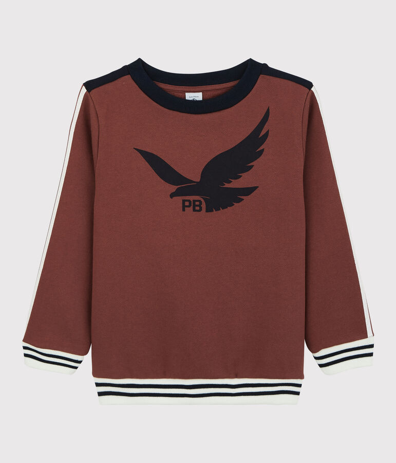 Sweatshirt en molleton enfant gar&ccedil;on orange