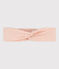Roze hoofdband van licht katoen voor baby's roze SALINE
