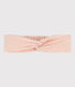 Roze hoofdband van licht katoen voor baby's