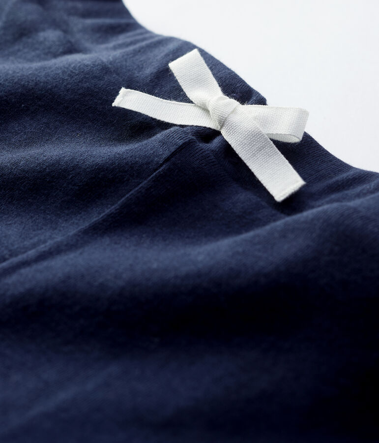 Meisjesshort in katoen blauw