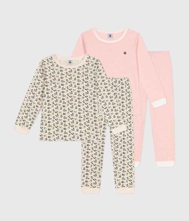 Lot de 2 pyjamas en coton enfant multicouleur