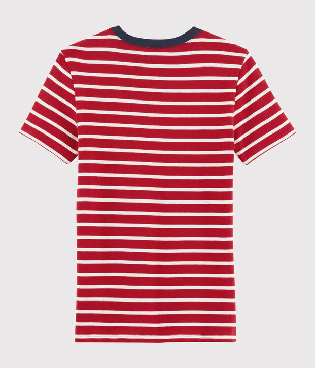 Iconisch Dames T-shirt met ronde hals rood/wit