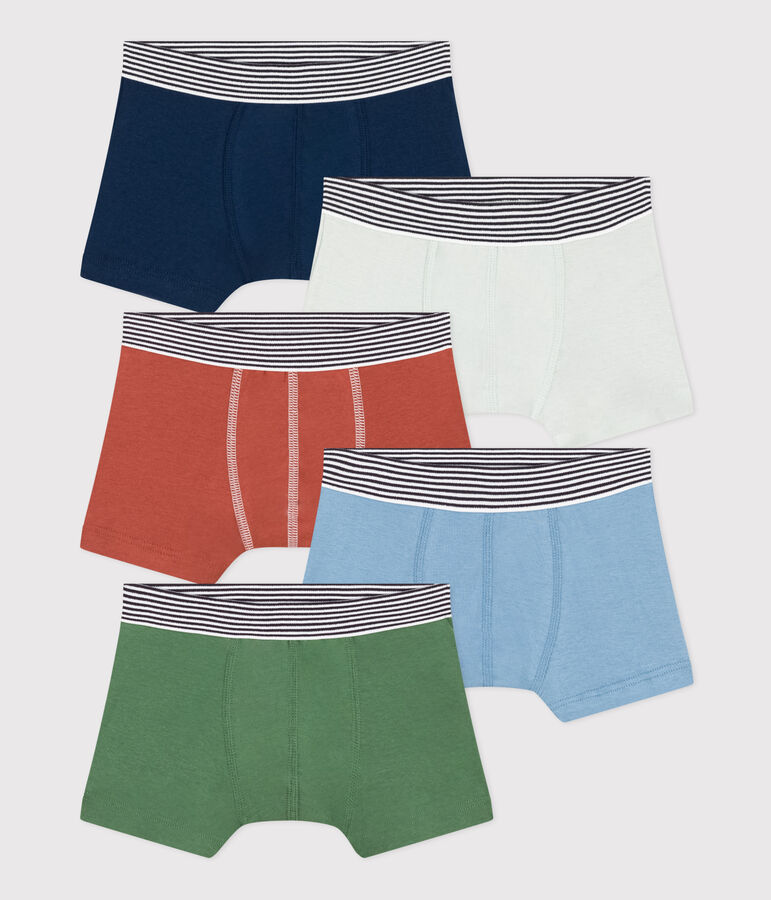 Set van 5 boxershorts voor jongens in katoen variante 1