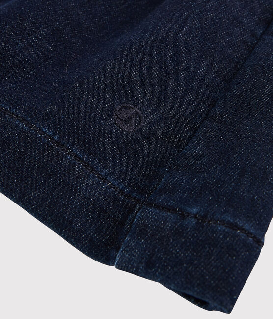 Molton jurk voor babymeisjes blauw JEANS