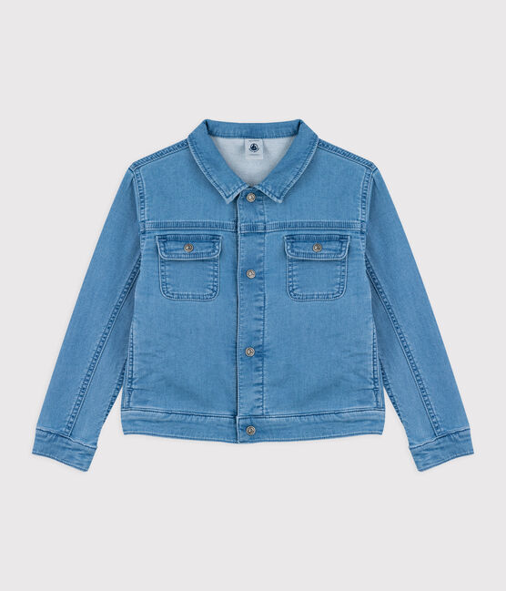 Denim jasje voor meisje-jongen blauw DENIM CLAIR