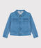 Denim jasje voor meisje-jongen blauw DENIM CLAIR