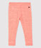 Legging en laine et coton bébé. orange OURSIN/blanc MARSHMALLOW