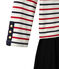 Damesjurk met trompe-l'oeileffect beige COQUILLE/blauw SMOKING/ TERKUIT