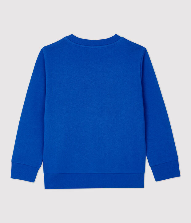 Molton jongens sweatshirt blauw