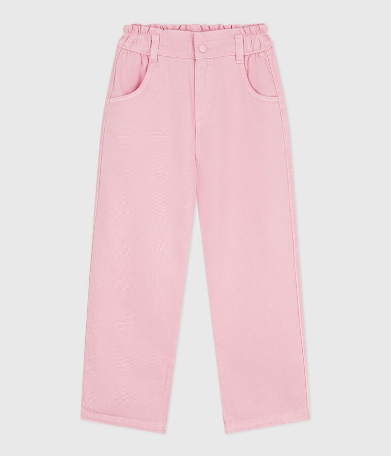 Katoenen kinderbroek roze