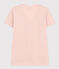 Tee-shirt LE DROIT col V en coton Femme rose SALINE