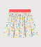 Jupe en popeline enfant fille blanc MARSHMALLOW/blanc MULTICO