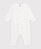 Pyjama b&eacute;b&eacute; en coton sans pieds imprim&eacute; blanc/multicouleur
