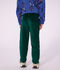 Pantalon droit enfant en velours vert fonc&eacute;