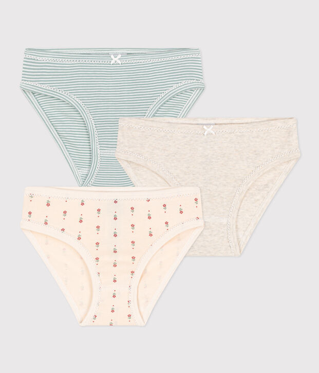 Lot de 3 culottes en coton enfant multicouleur