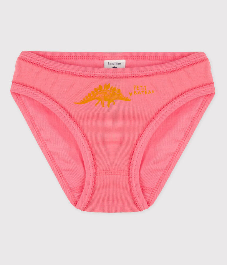 Katoenen meisjesslip roze