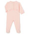 Slaappakje babymeisje van extra warme geruwde bouclébadstof roze MINOIS