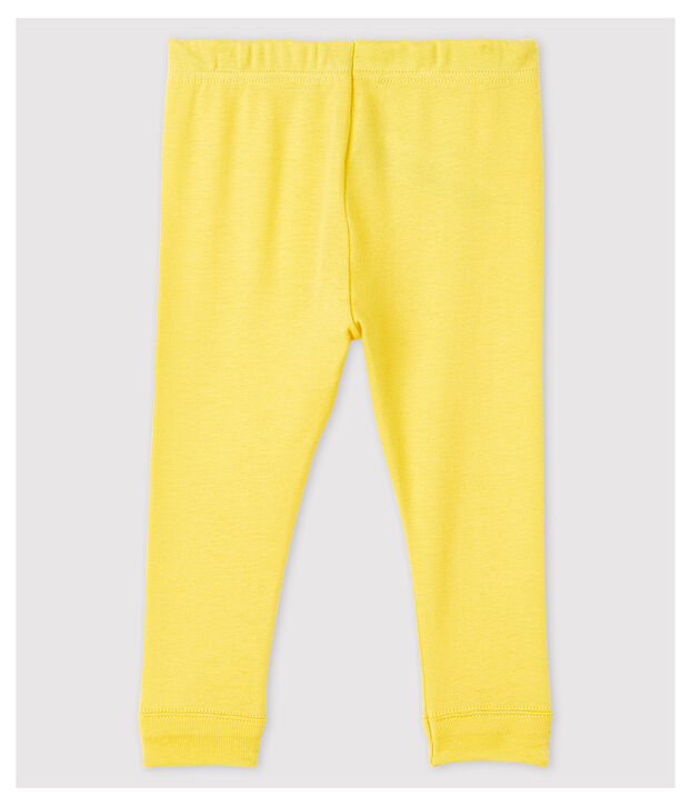 Katoenen legging voor baby's geel