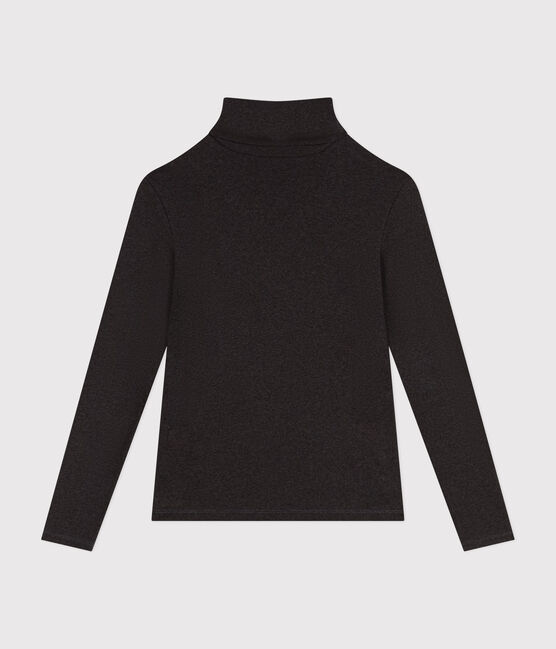 L'Iconique, katoenen T-shirt met rolkraagje voor dames grijs CITY CHINE