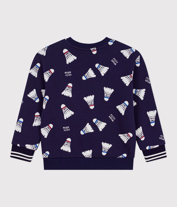 Katoenen sweatshirt met print voor kinderen blauw/multicouleur