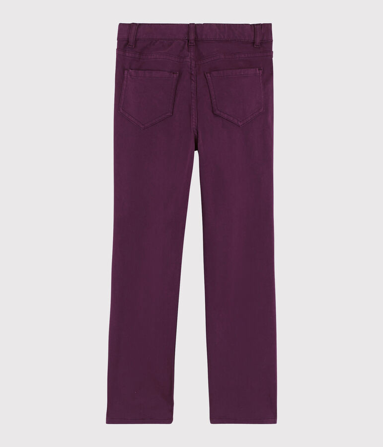 Pantalon enfant gar&ccedil;on violet