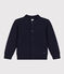 Jongenscardigan in tubic blauw SMOKING