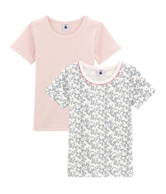 Set van 2 meisjes T-shirts met korte mouwen variante 1