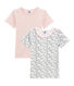 Set van 2 meisjes T-shirts met korte mouwen