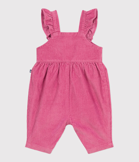 Effen babysalopette van corduroy en ruches en lange pijpen BOUDOIR