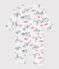 Pyjama bébé en coton sans pieds motifs Paris blanc MARSHMALLOW/blanc MULTICO
