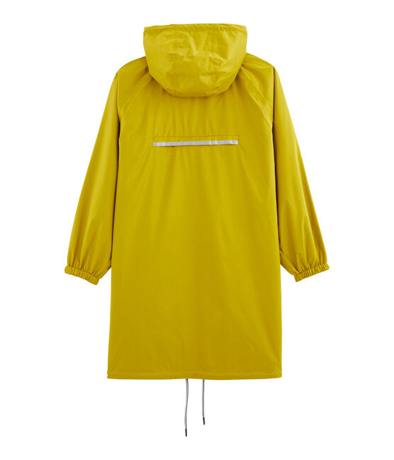 Coupe-vent long réversible femme jaune BAMBOO/vert PINEDE
