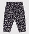 Broek in doorgestikt tubic met print voor baby's blauw SMOKING/ AVALANCHE