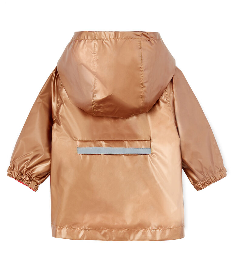 Omkeerbaar windjack voor babymeisjes roze GROSEILLER/blauw CRYSTAL