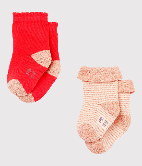 Set van 2 paar sokken voor babymeisjes variante 2