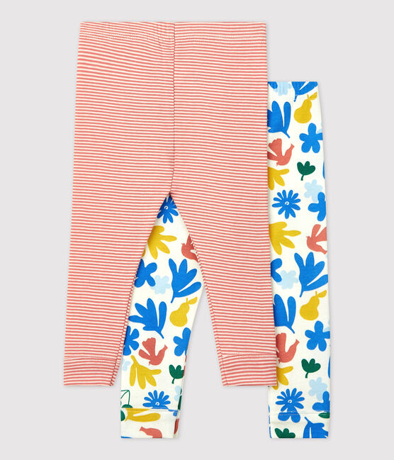 Lot 2 leggings fantaisie en coton bébé variante 1