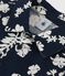 Chemise manches courtes imprimée Hawaï en popeline bébé bleu MEDIEVAL/blanc MARSHMALLOW