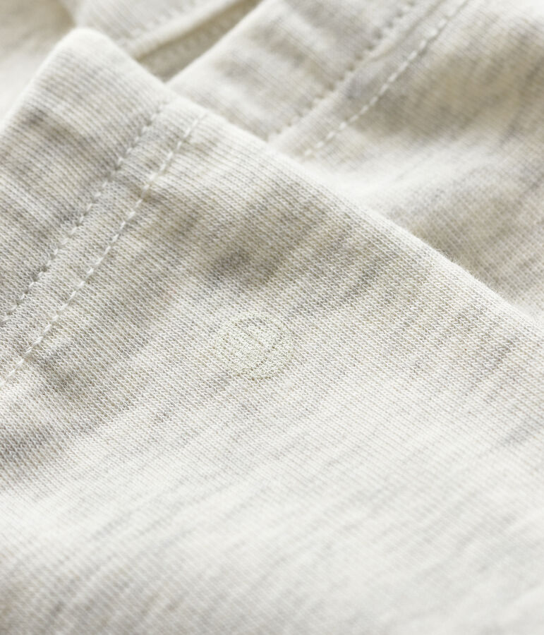 Effen legging van 1x1 ribstof babymeisje. beige MONTELIMAR CHINE