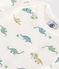 Body manches courtes en coton imprimé bébé blanc MARSHMALLOW/blanc MULTICO