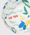 Katoenen kinderpet met palmprint ecru/multicouleur