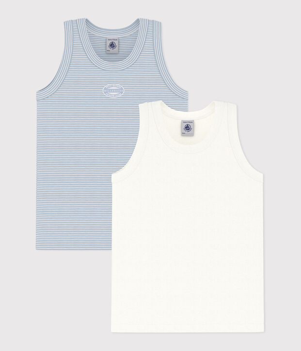 Lot de 2 d&eacute;bardeurs en coton enfant multicouleur