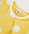 Pyjacourt à pois enfant en côte jaune BLE/blanc ECUME